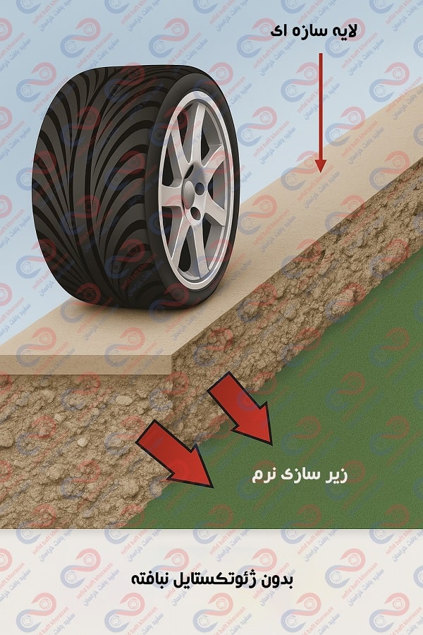 ژئوتکستایل در راه سازی