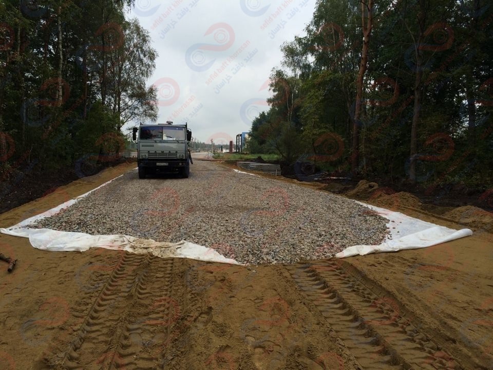 ژئوتکستایل در راه سازی