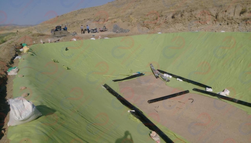 ژئوتکستایل استخر کشاورزی 1