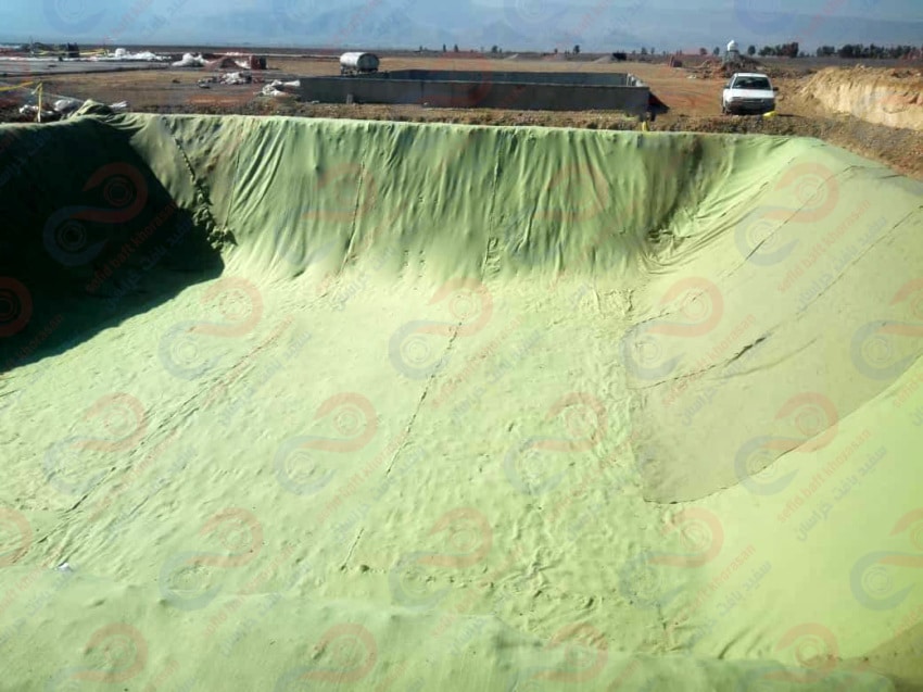 ژئوتکستایل استخر کشاورزی 7